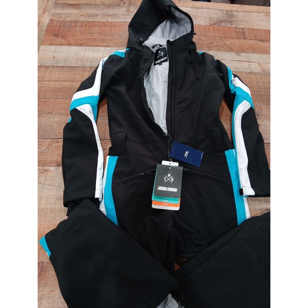 NWT‎ GSOU SNOW Ski Suit Snowsuit One Piece Jumpsuit Snow Jacket Medium